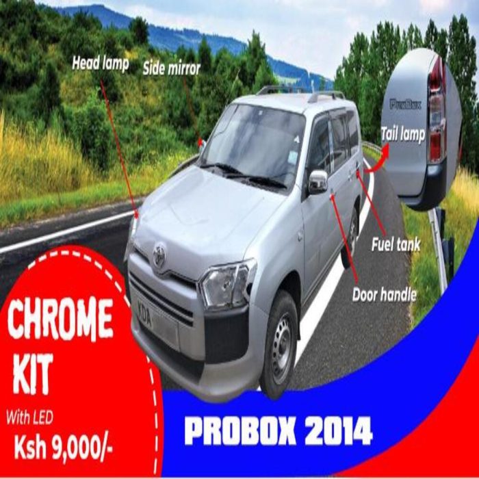 Probox 2014 Chrome kit with LED