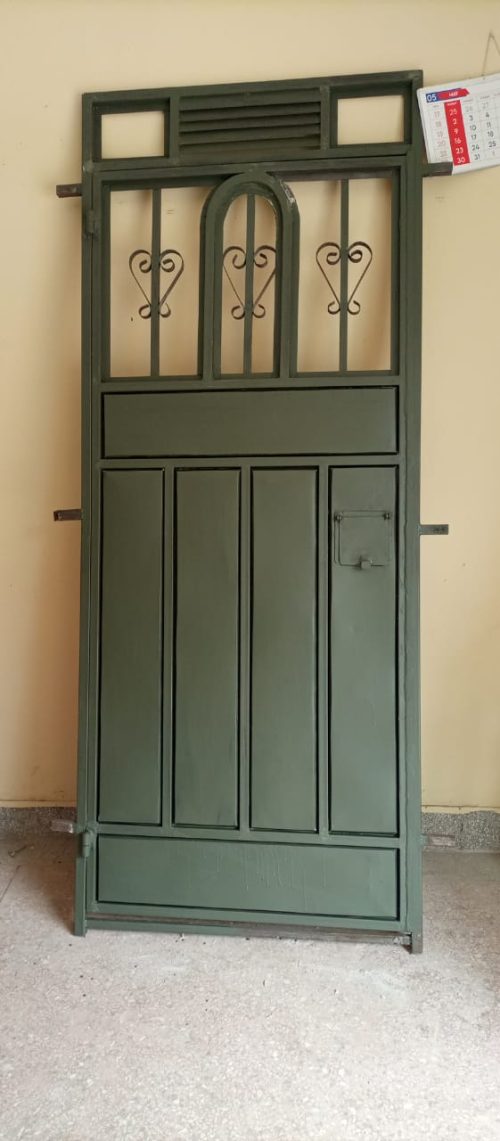 We design and fabricate windows, doors, grills, and gates. The door above is high quality.. With a primer coat.