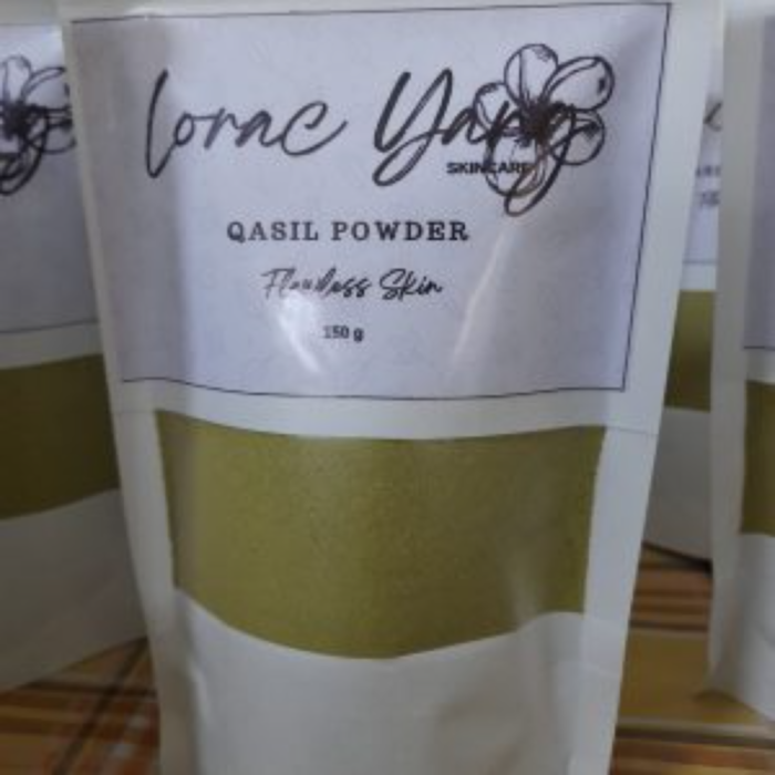 Qasil powder gently exfoliates the skin and regulate sebum production. It contains antibacterial properties which helps fighting acne. It also gives a natural glow. Can be used as a cleanser and also as a mask